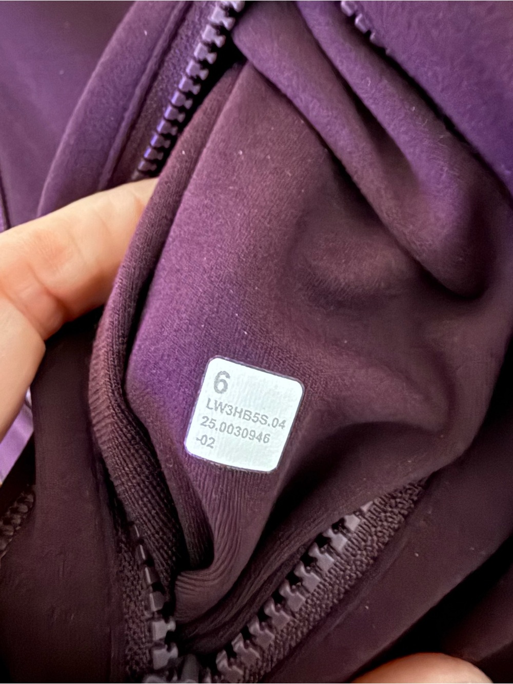 Lululemon Cropped Define Jacket 6 Black Plum Nulu Purple - Picture 2 of 5